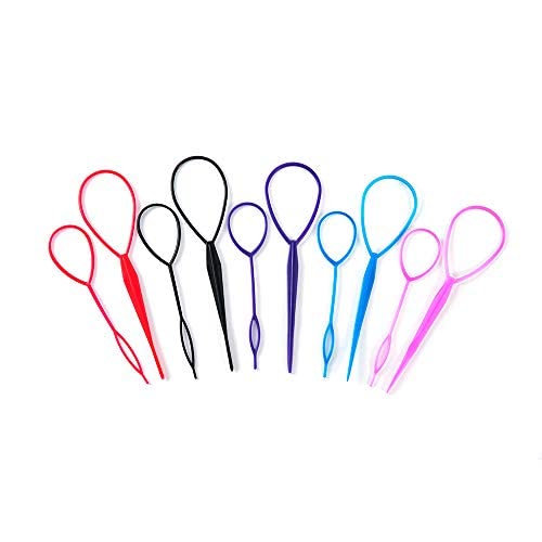 iFlyMars 5 Pairs Hair Braid Accessories - Ponytail Maker & French Braid Tool Kit with Topsy Tail Loop for Easy Styling | Perfect for Everyday Wear, Parties, and Special Occasions