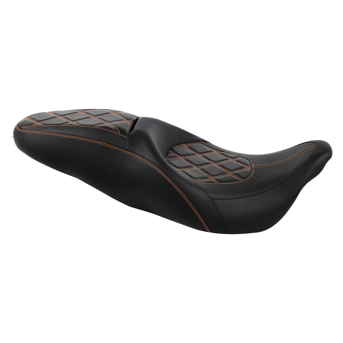 Harley Road King Motorcycle Seat - 2-Up Bucket Seat for Driver & Passenger - Fits Street Glide, Electra Glide, Road Glide (2009-2023) - Comfortable Long Ride & Touring Accessory