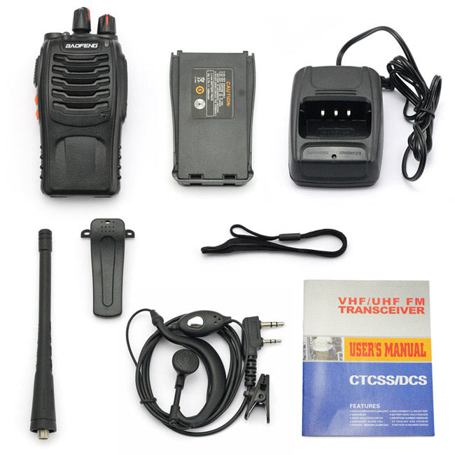 Baofeng BF 888S 20 Pack UHF Two-Way Radios - 5W High Power, 16 Channels, CTCSS/DCS, Built-in Flashlight - Ideal for Outdoor Adventures, Construction Sites, and Emergency Communication