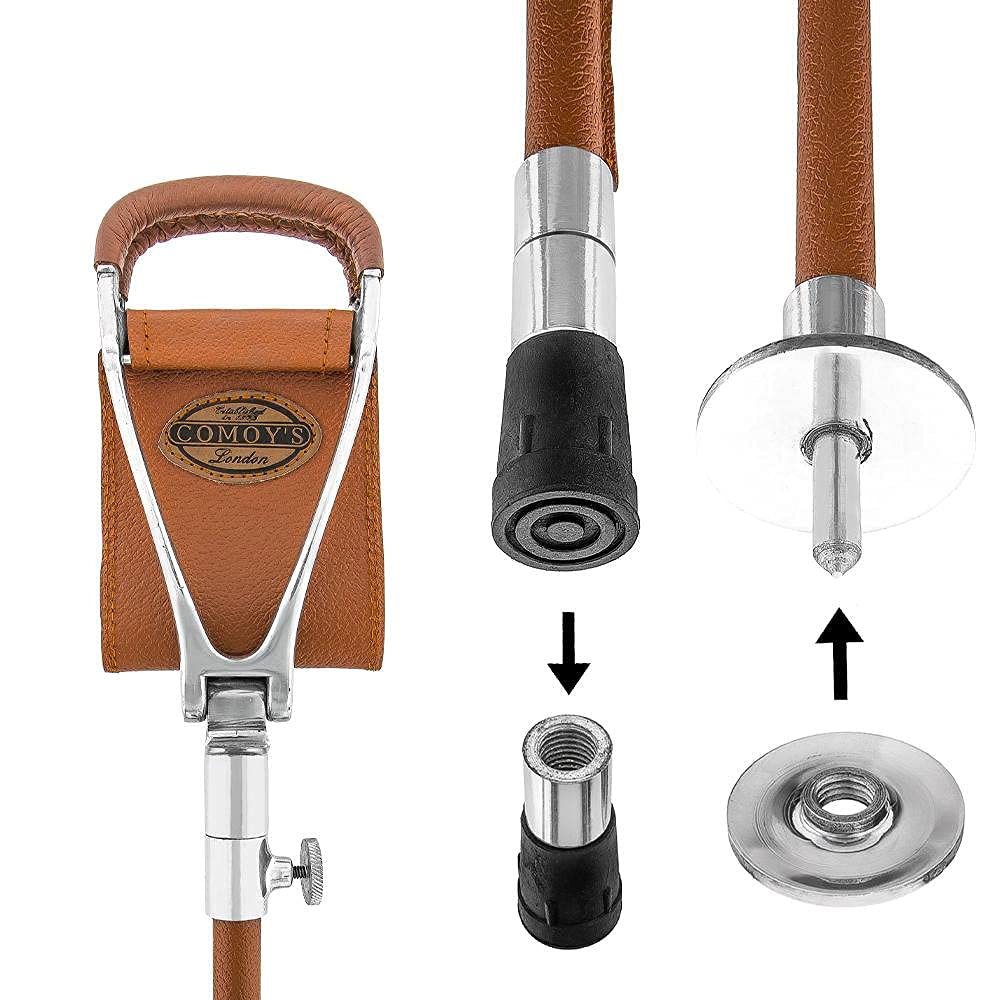 Genuine Leather Hammock Chair with Adjustable Shaft - Lightweight Portable Cane Seat for Indoor/Outdoor Use - Perfect Gift for Men & Women - Ideal for Patio, Garden, Balcony Relaxation