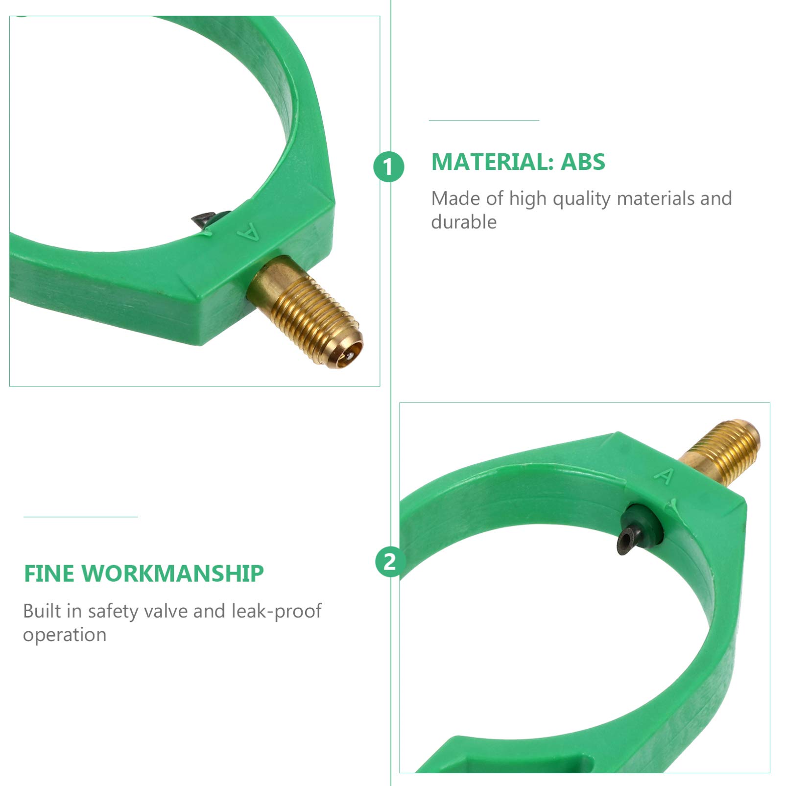 FAVOMOTO Green Coolant Oil Side Can Tap Valve - AC Side Mount Bottle Opener Tool for Car Air Conditioning Maintenance & Repair | Perfect for Mechanics & DIY Auto Enthusiasts