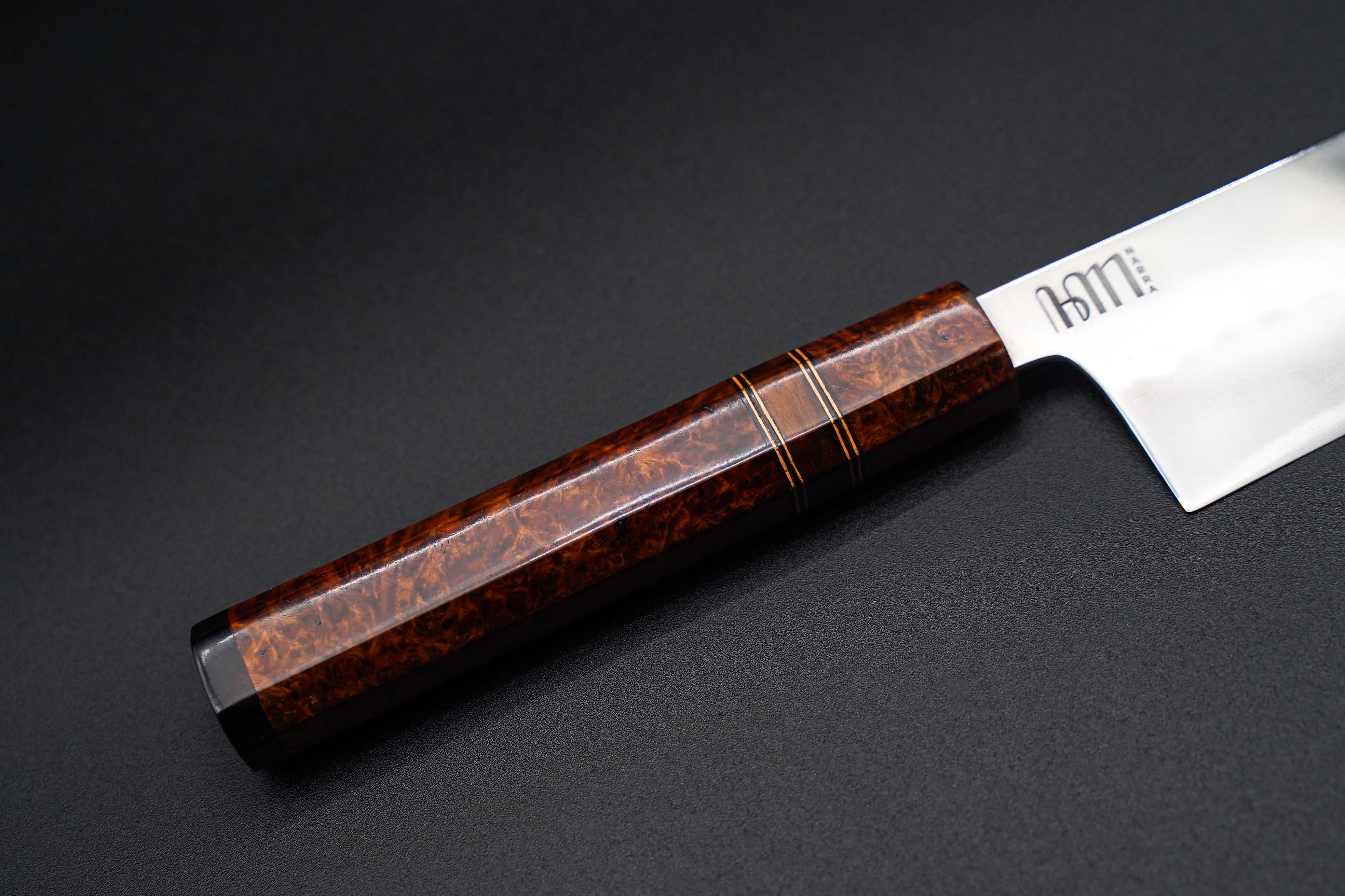 Premium Narra Chef Knife 220mm K-Tip Gyuto Japanese Kitchen Knife - High Carbon Steel Blade for Professional Chefs & Home Cooking, Perfect for Slicing, Dicing & Meat Preparation