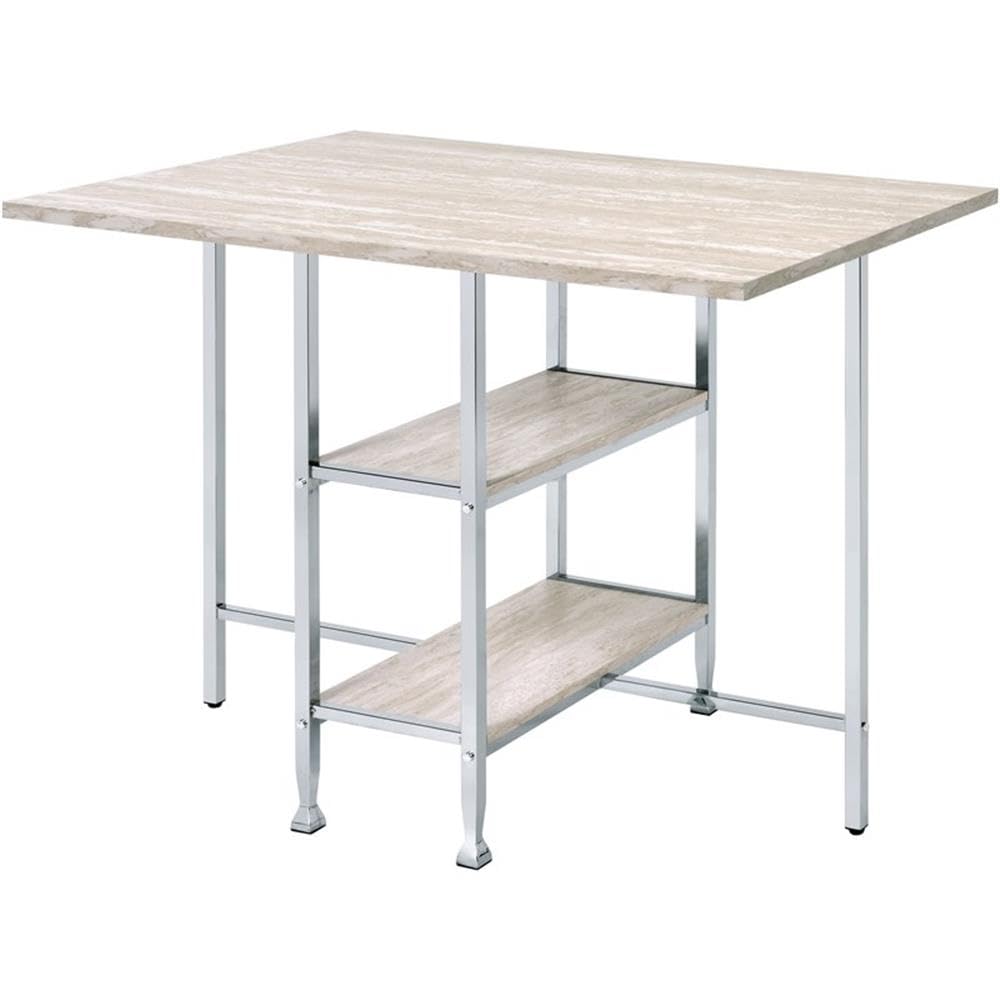 Acme Raine Wooden Counter Height Bar Table - 36