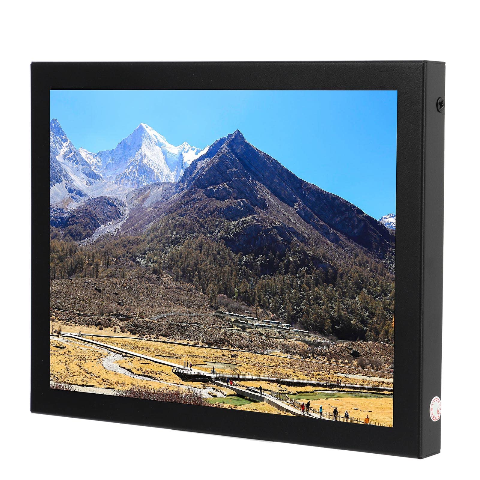 Yunseity Portable Touch Screen Monitor with Multi-Expansion Aluminum Alloy Interface for Smart City - European Plug | Ideal for Digital Signage, Remote Work & Smart Office Solutions