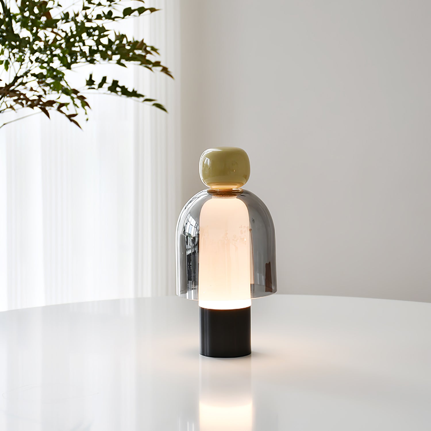 Lumina Joy Table Lamp - Modern LED Nightstand Lamp with Touch Control, Dimmable Warm White Light for Bedroom, Living Room, Office - Perfect for Reading, Relaxing & Decor