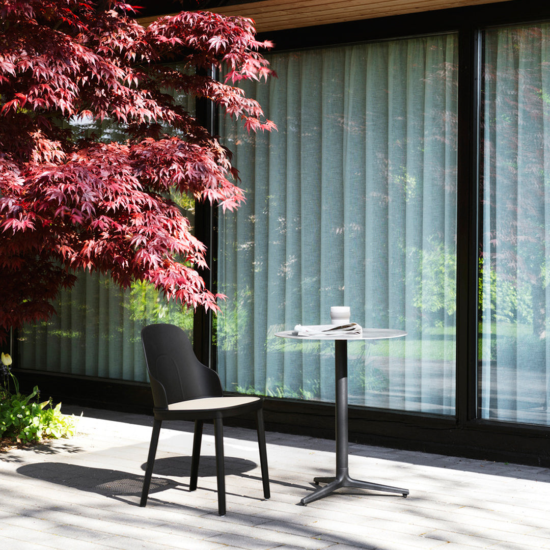 Allez Modern Dining Chair with Wicker Seat - Comfortable Rattan Accent Chair for Kitchen, Dining Room, or Patio