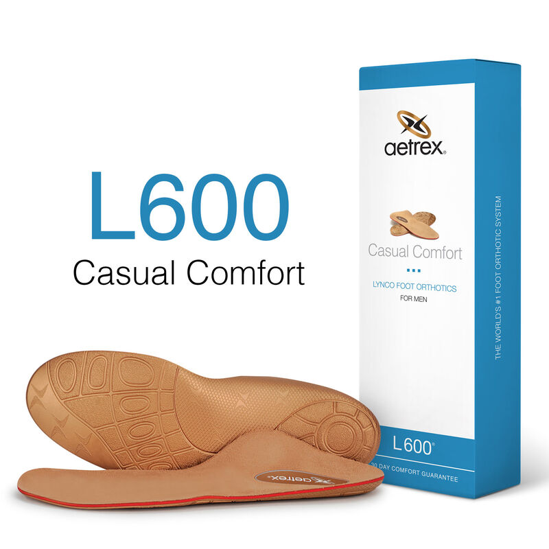 L600M Comfortable Casual Orthotic Shoe Insoles - Pain Relief & Arch Support for Flat Feet, Plantar Fasciitis - Perfect for Work, Walking & Daily Activities