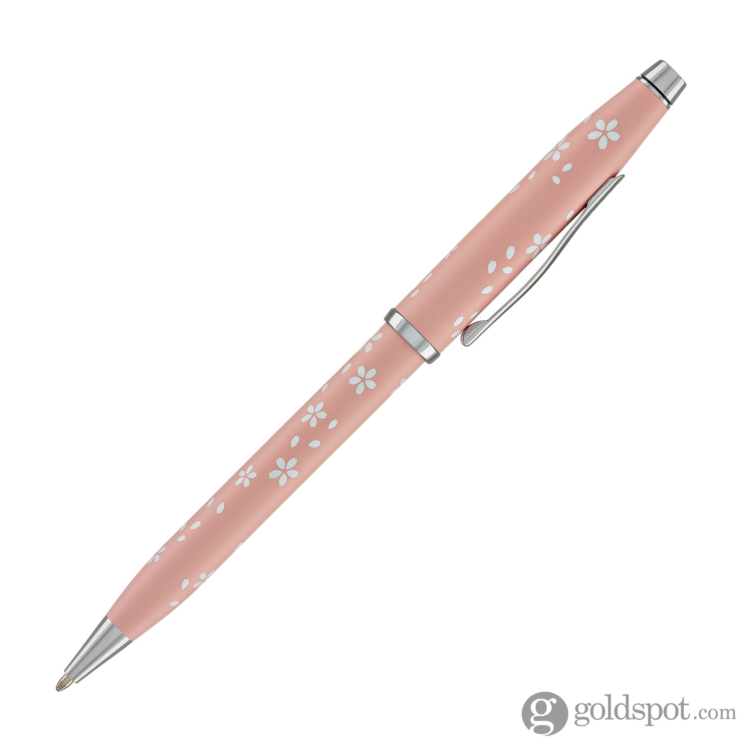 Cross Century II Cherry Blossom Ballpoint Pen - High Gloss Pink Lacquer & Chrome Finish - Elegant Writing Instrument for Office, Gifts & Special Occasions