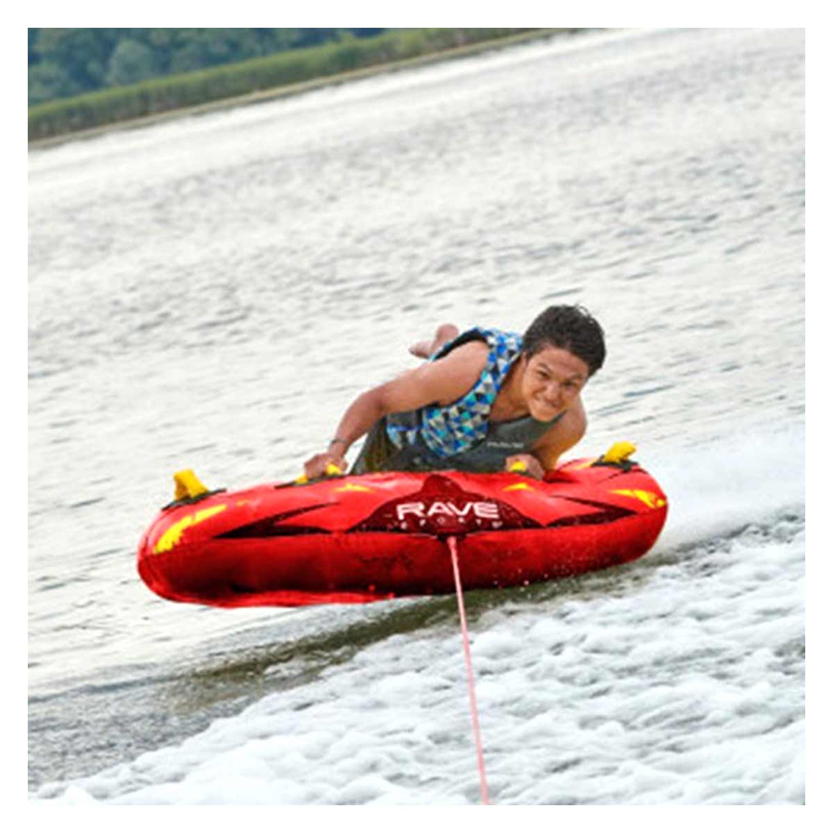 Rave Sports Ripper 2 Rider Towable Tube - High-Speed Inflatable Water Tube for Lakes & Boating Fun - Perfect for Summer Water Sports & Family Adventures