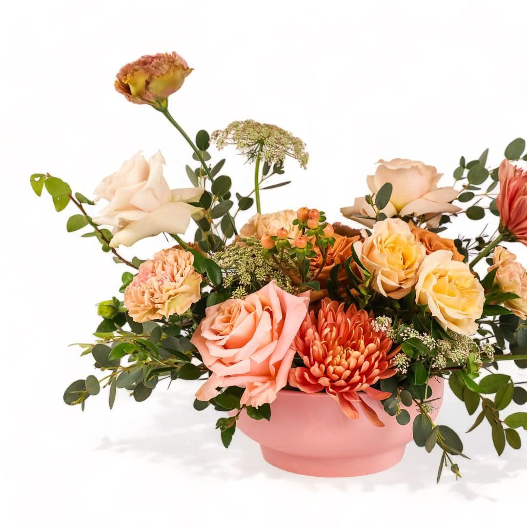 Make Me Blush Floral - Elegant Artificial Flower Arrangement for Home Decor | Perfect for Wedding Centerpieces, Table Decorations & Gift Ideas