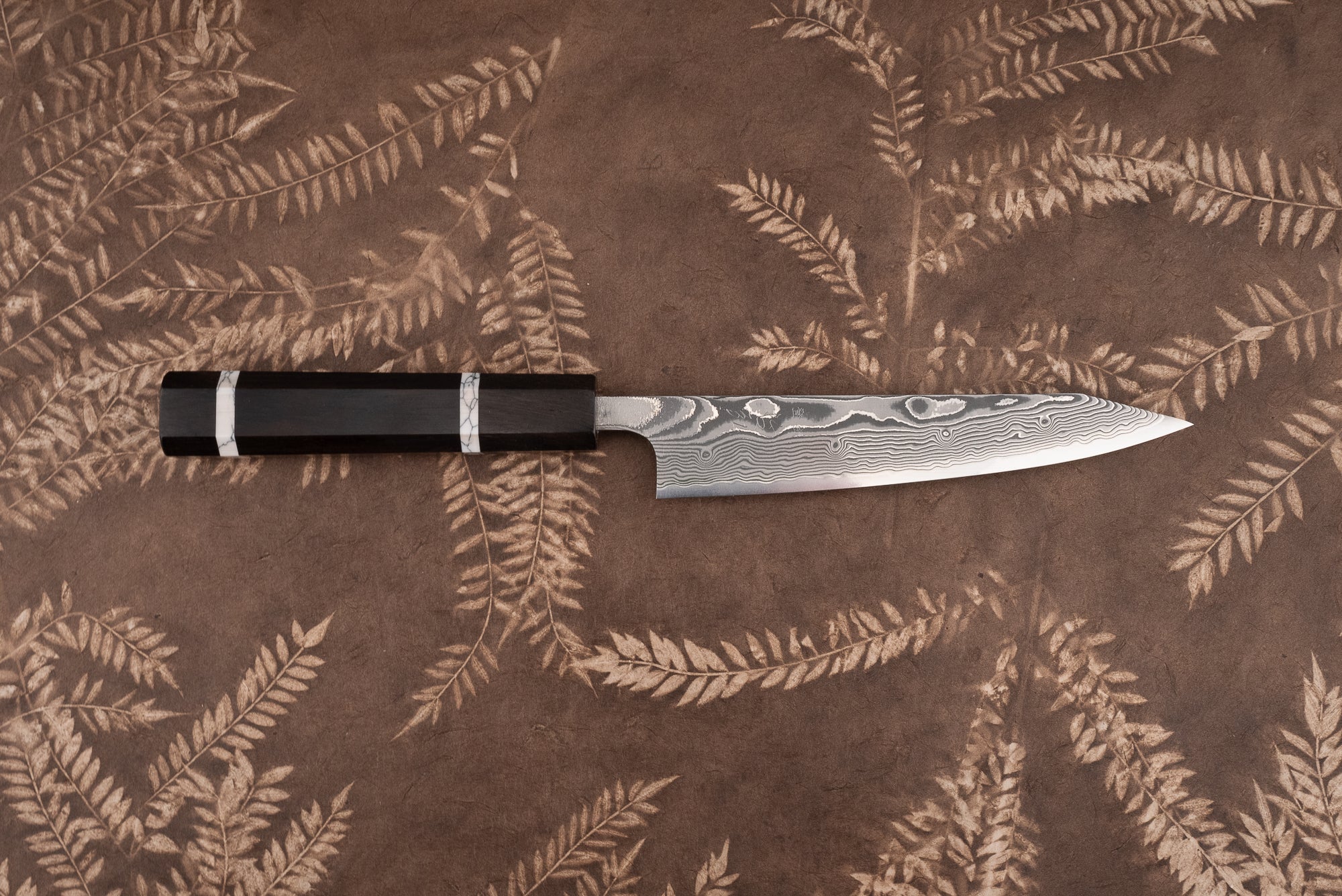 Premium Tetsuhiro SG2 Damascus Kanko Kiritsuke Petty Knife 150mm - Japanese Chef Knife for Precision Slicing, Dicing & Garnishing - Perfect for Home Cooks & Professional Chefs