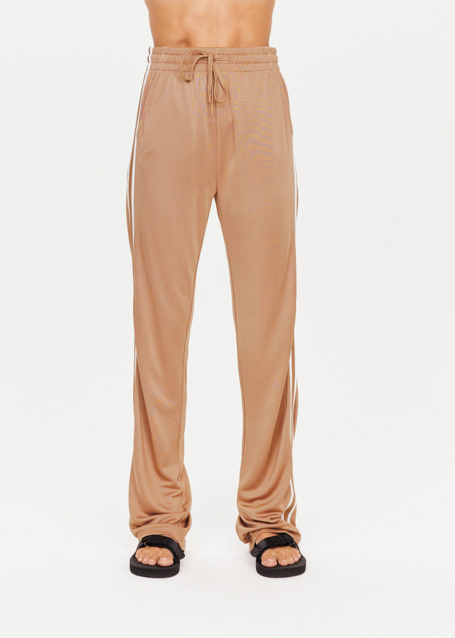 CELESTE Women's Mocha High-Waisted Pants - Comfortable Stretch Fabric for Work, Office & Casual Wear