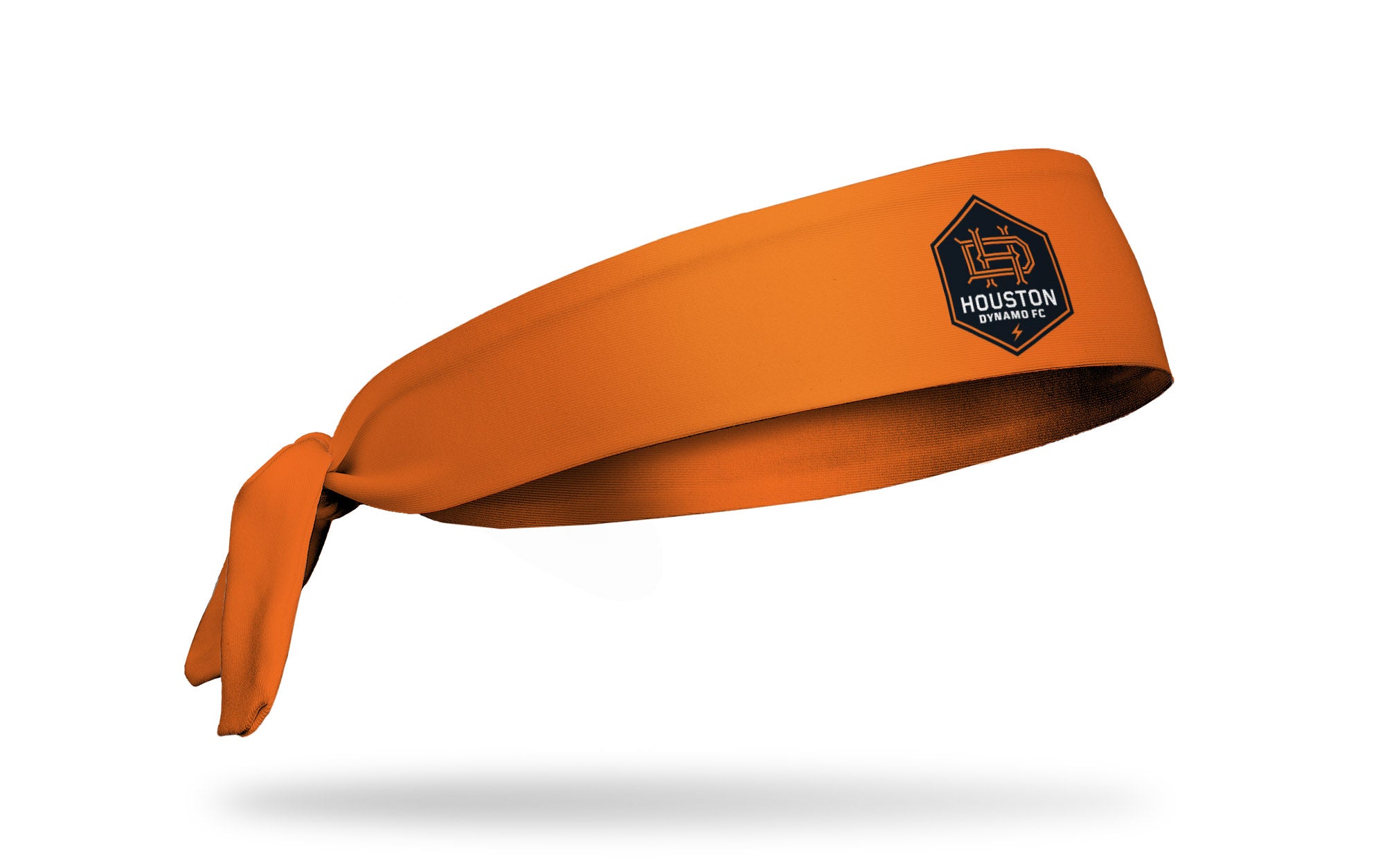Houston Dynamo FC Logo Orange Flex Tie Headband - Adjustable Sweatband for Sports, Running, Workouts & Fan Gear - Unisex Design for Men & Women