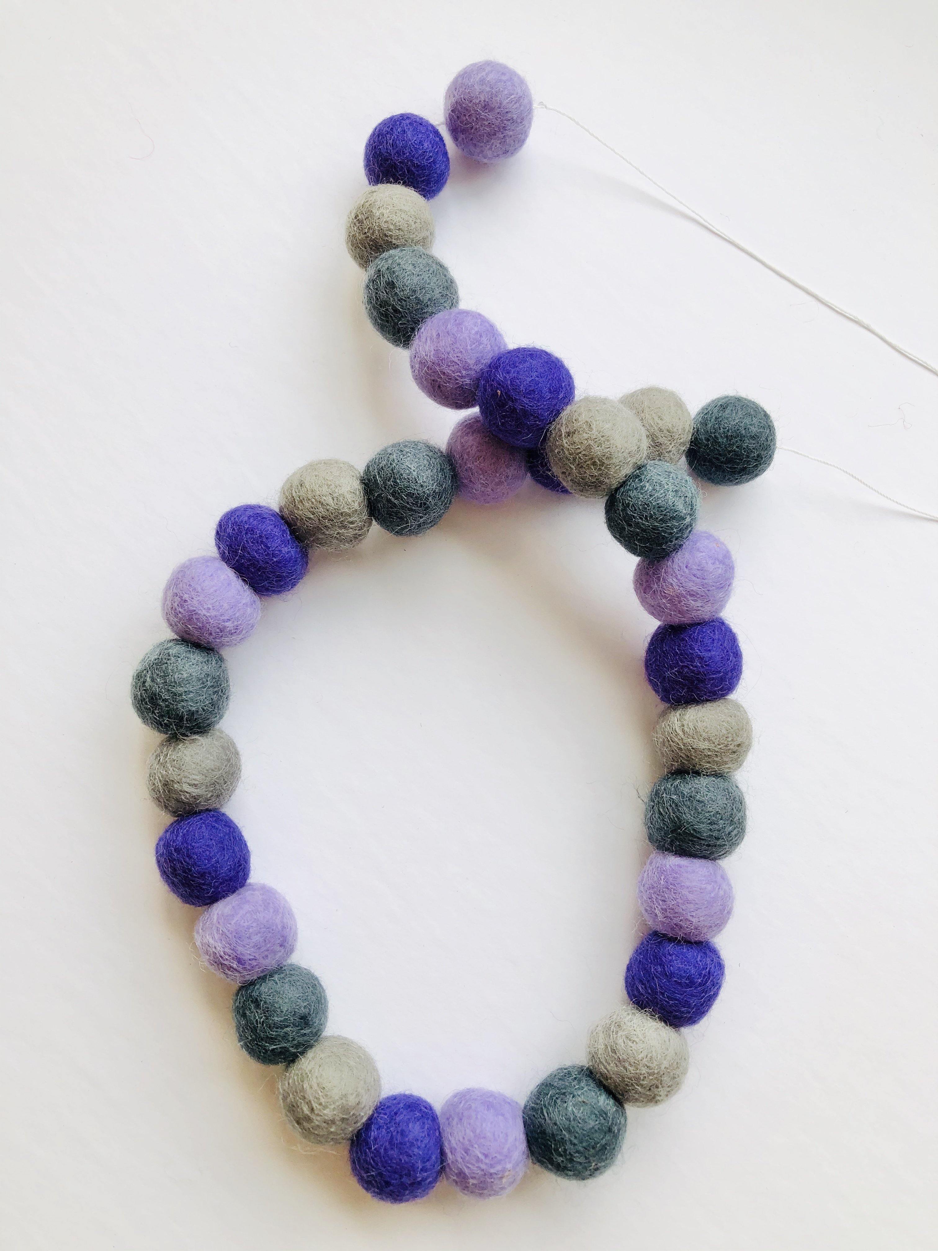 Beautiful Grey and Purple Garland for Home Decor - Perfect for Weddings, Parties, and Holiday Decorations
