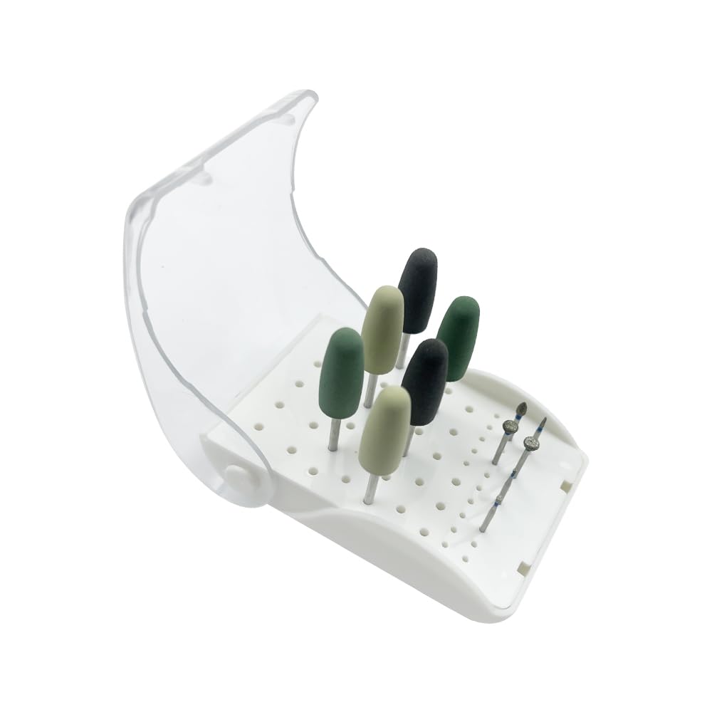 Autoclavable Dental Bur Block Organizer - 60 Hole Holder for Slow & High Speed Burs, Diamond Burs & Dental Drills | Durable Case with Cover | Perfect for Dentist Offices & Dental Clinics