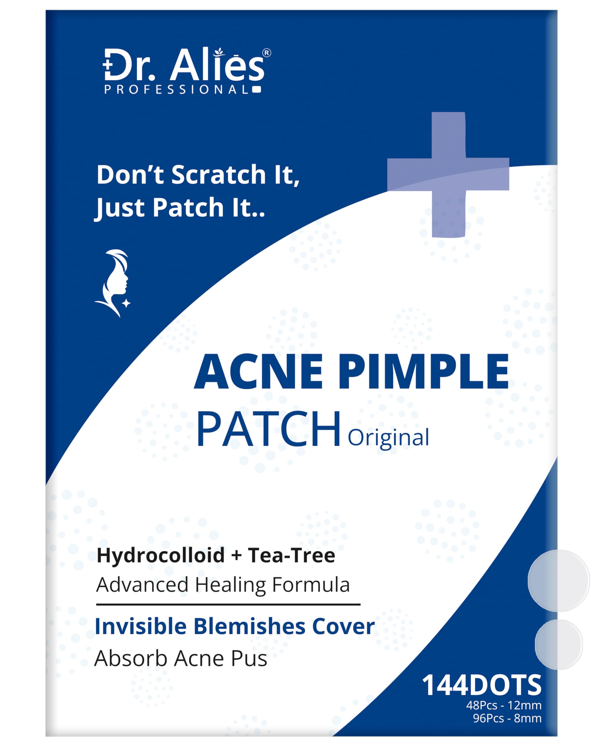 Hydrocolloid Acne Pimple Patch - 144 Dots | Fast Healing Spot Treatment for Zits, Blemishes & Breakouts | Vegan, Cruelty-Free Skincare | Perfect for Overnight Use & On-the-Go Spot Care
