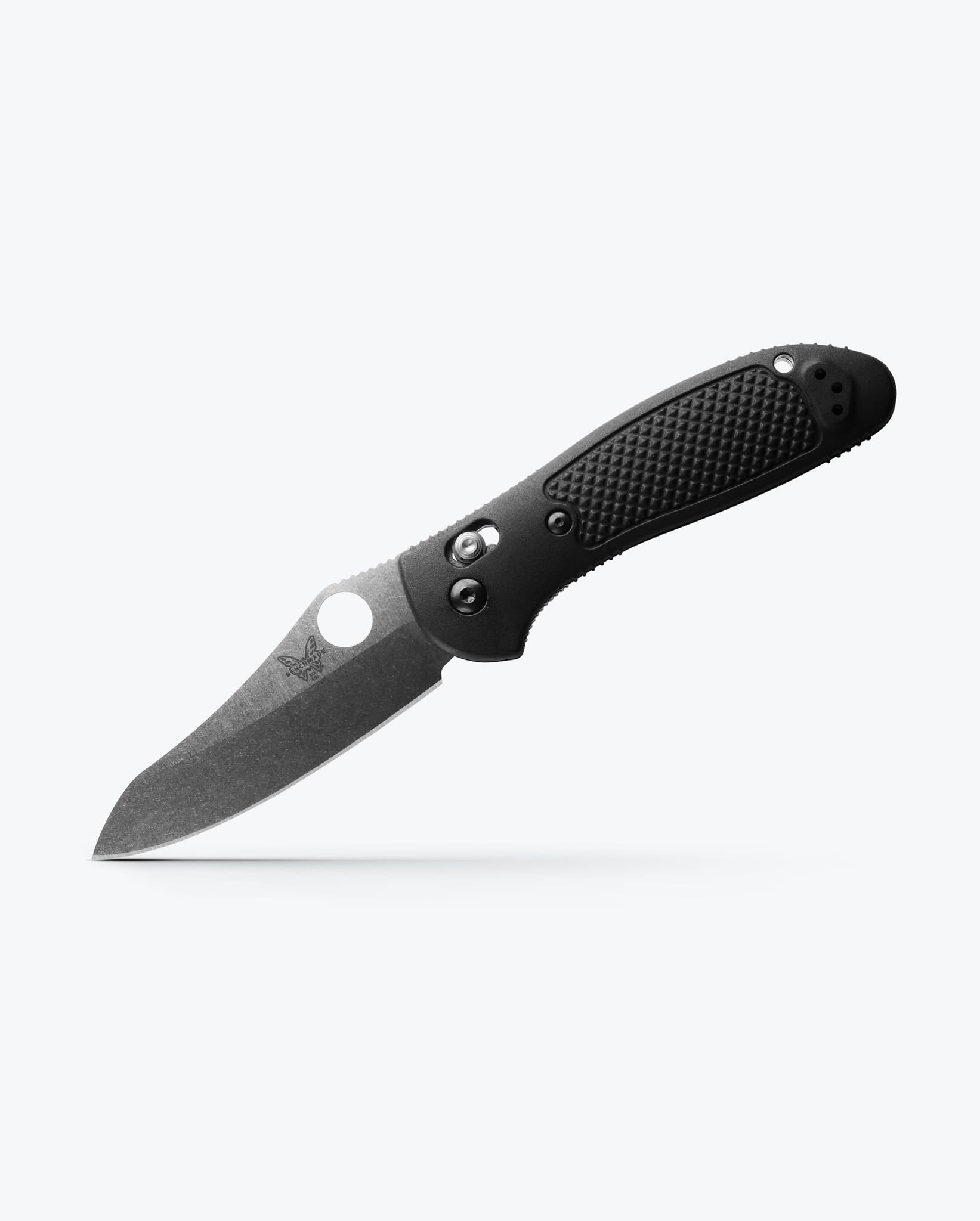 Benchmade Griptilian Folding Knife - Black Grivory Handle, Sheepsfoot Blade - EDC, Outdoor, Camping & Everyday Carry