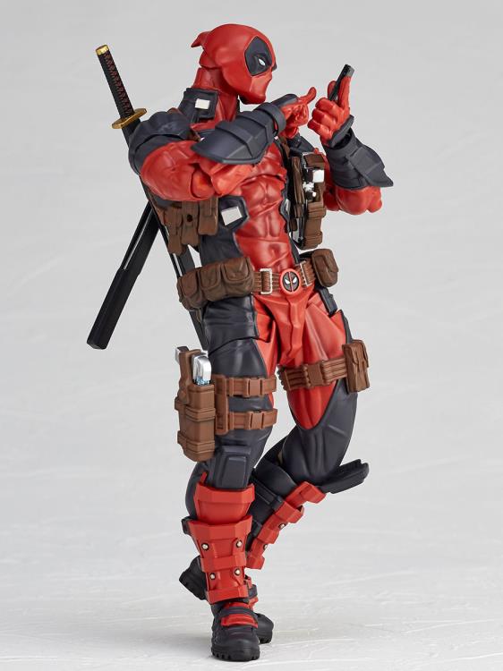 Amazing Yamaguchi Revoltech Deadpool 2.0 Action Figure No. 025 - Highly Articulated Collectible for Marvel Fans & Display