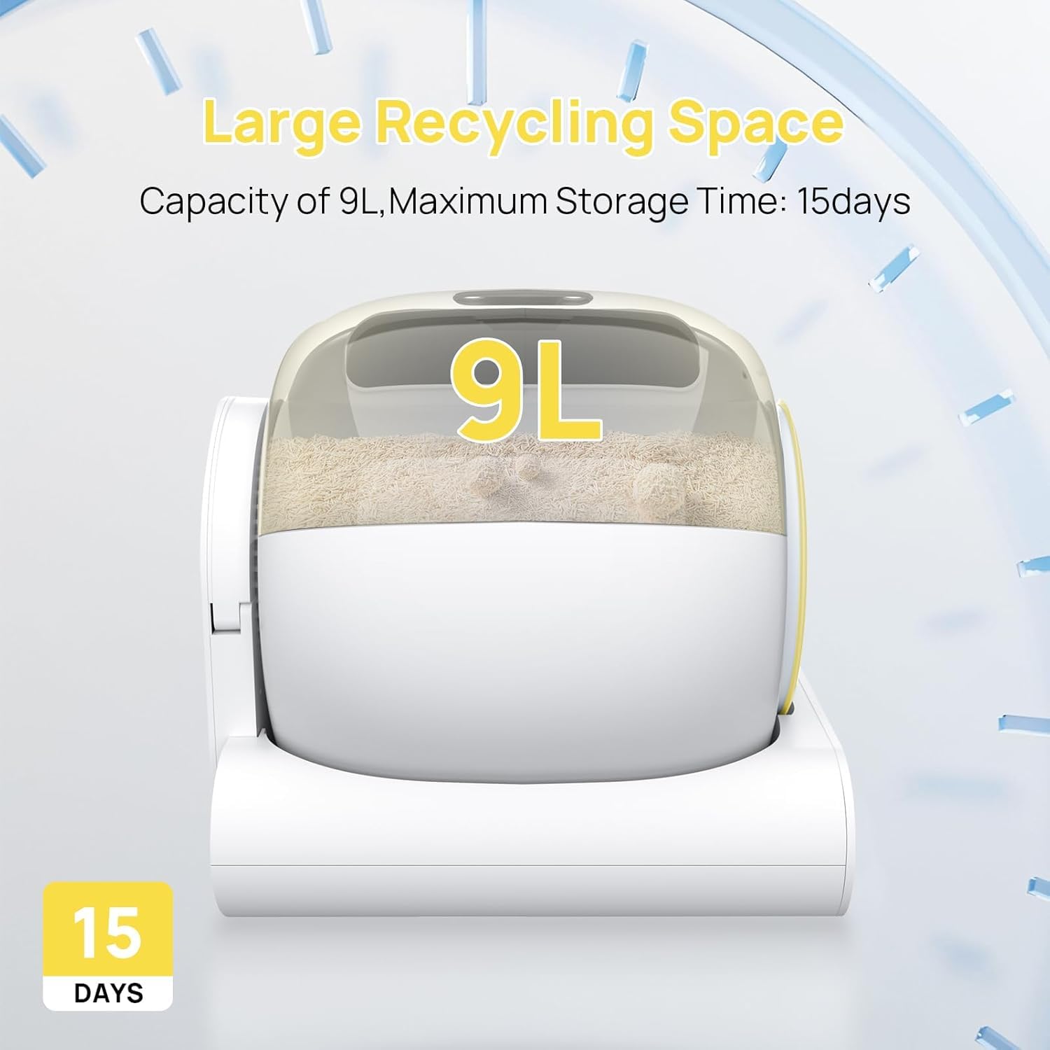 Automatic Self-Cleaning Cat Litter Box with APP Control - Smart Electric Litter Robot for Multiple Cats, Odorless & Low Entry Design - Perfect for Busy Pet Owners & Multi-Cat Households