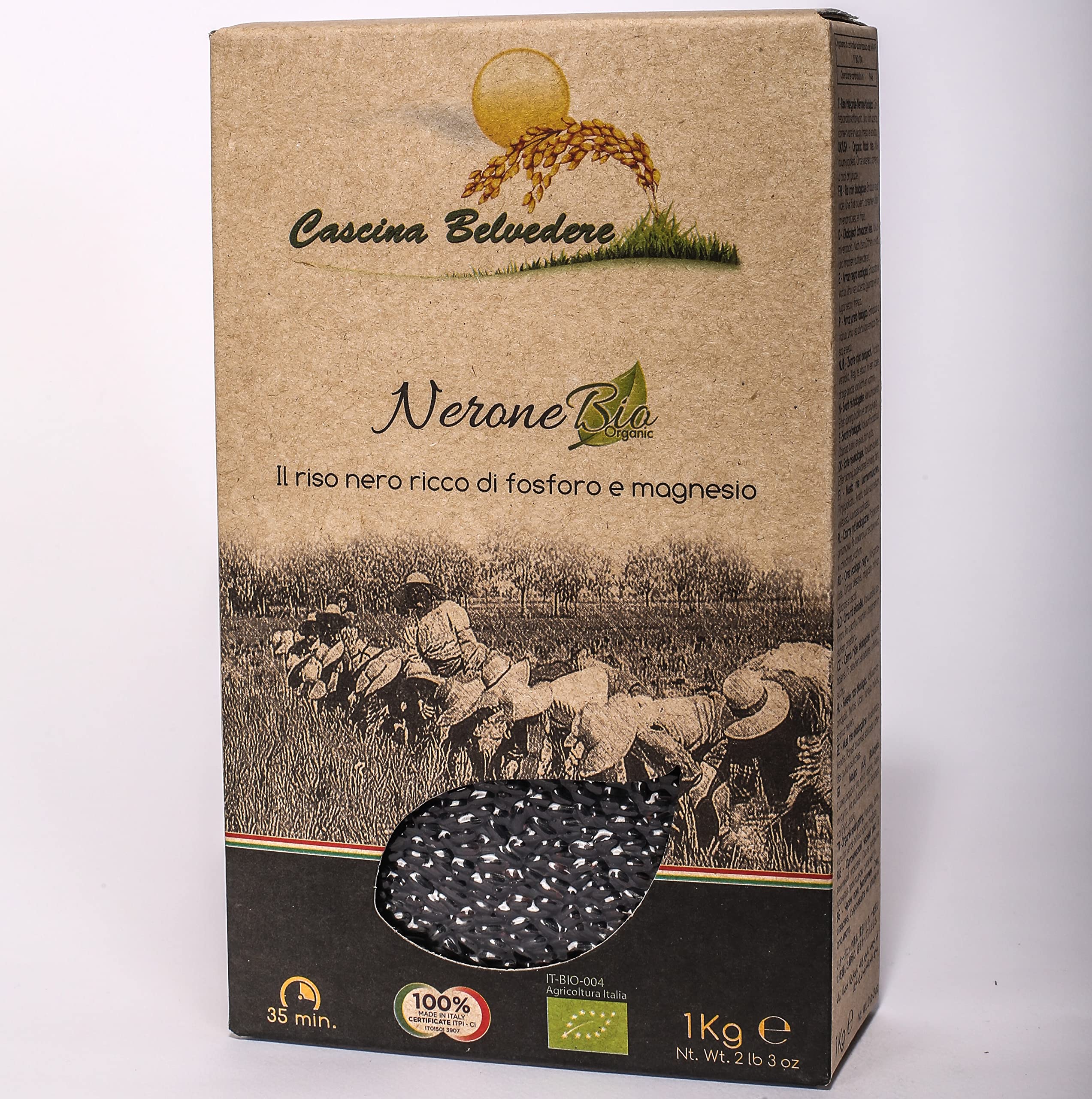 Organic Black Rice 2 Pack - Italian Short Grain, High Protein & Fiber, Vegan, Non-GMO, Gluten-Free | Perfect for Risotto, Salads & Healthy Meals