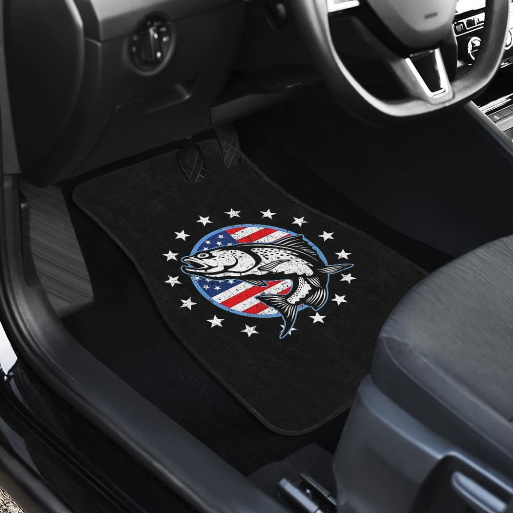 Premium Trout Fish Design Car Floor Mats for Fishing Enthusiasts - Non-Slip, Durable & Easy to Clean - Perfect for Trucks, SUVs & Outdoor Adventures