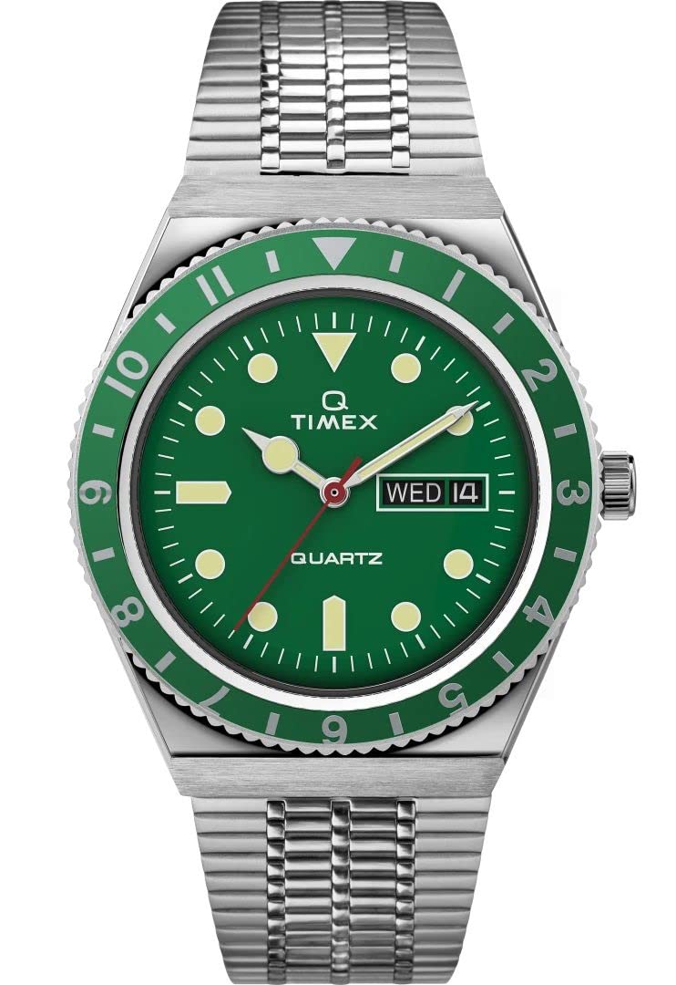 Timex Men's Q Reissue Quartz Watch - Vintage-Inspired Digital Watch with Alarm & Stopwatch - Perfect for Casual Wear, Sports & Everyday Use