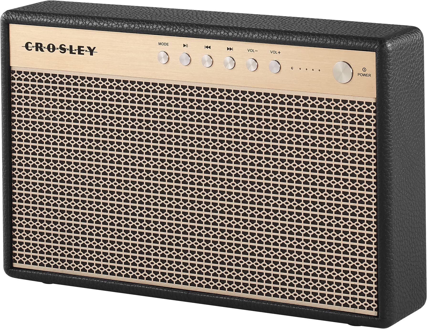Crosley CR3112A-BK Montero Portable Rechargeable Bluetooth Speaker with USB Phone Charger, Black - Wireless Speaker for Outdoor, Travel, Beach & Home Use