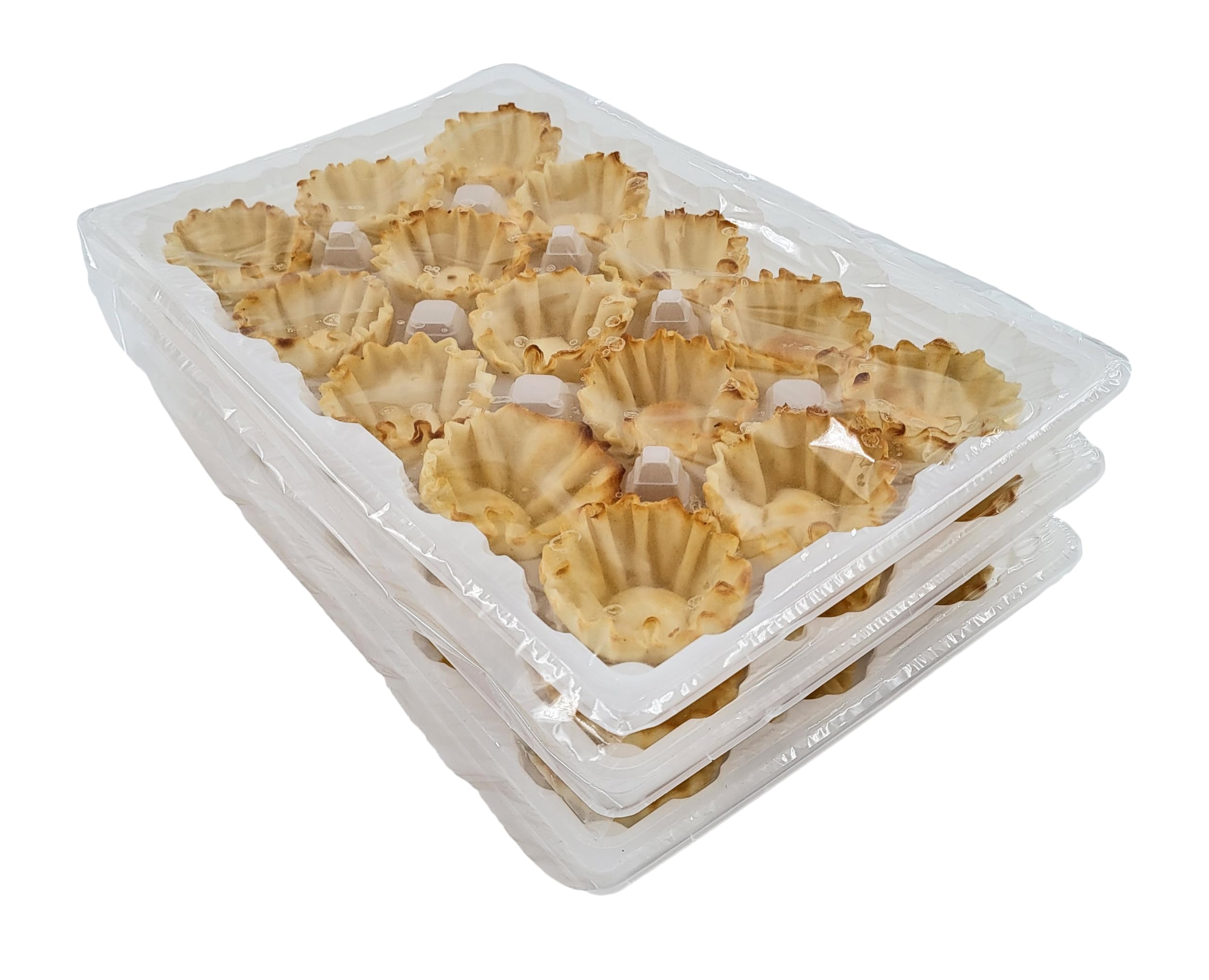 Mini Fillo Dough Shells - 45 Count (15 Per Box x 3) - Perfect for Appetizers, Canapés & Desserts - Great for Parties, Holidays & Entertaining