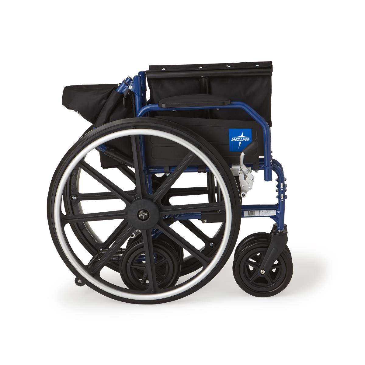 Hybrid Wheelchair - Standard & Transport Combo with Removable Desk Arms & Adjustable Leg Rests | Ideal for Home, Hospital & Travel Use