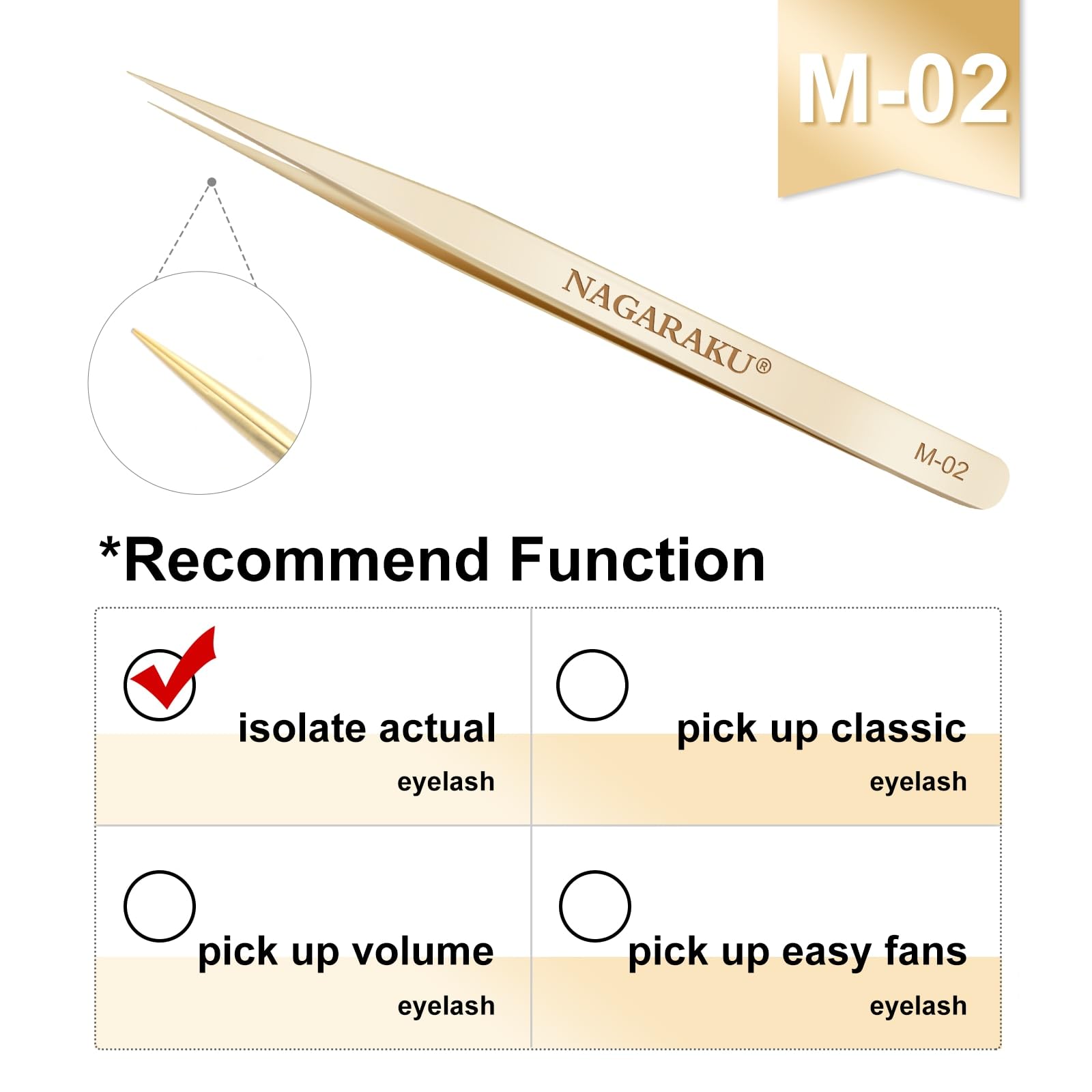 Professional Eyelash Extension Tweezers Set - Straight & Curved Precision Tips for Volume & Easy Fanning - 1 Pair (M-01 & M-02) - Perfect for Salon & Home Lash Application