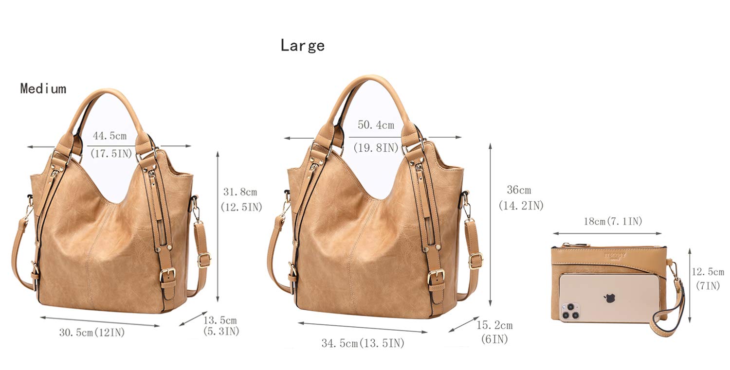 Stylish Women's PU Leather Tote Bag - Adjustable Shoulder Strap Hobo Handbag for Work, Travel & Daily Use | Fashionable Crossbody Purse for Women