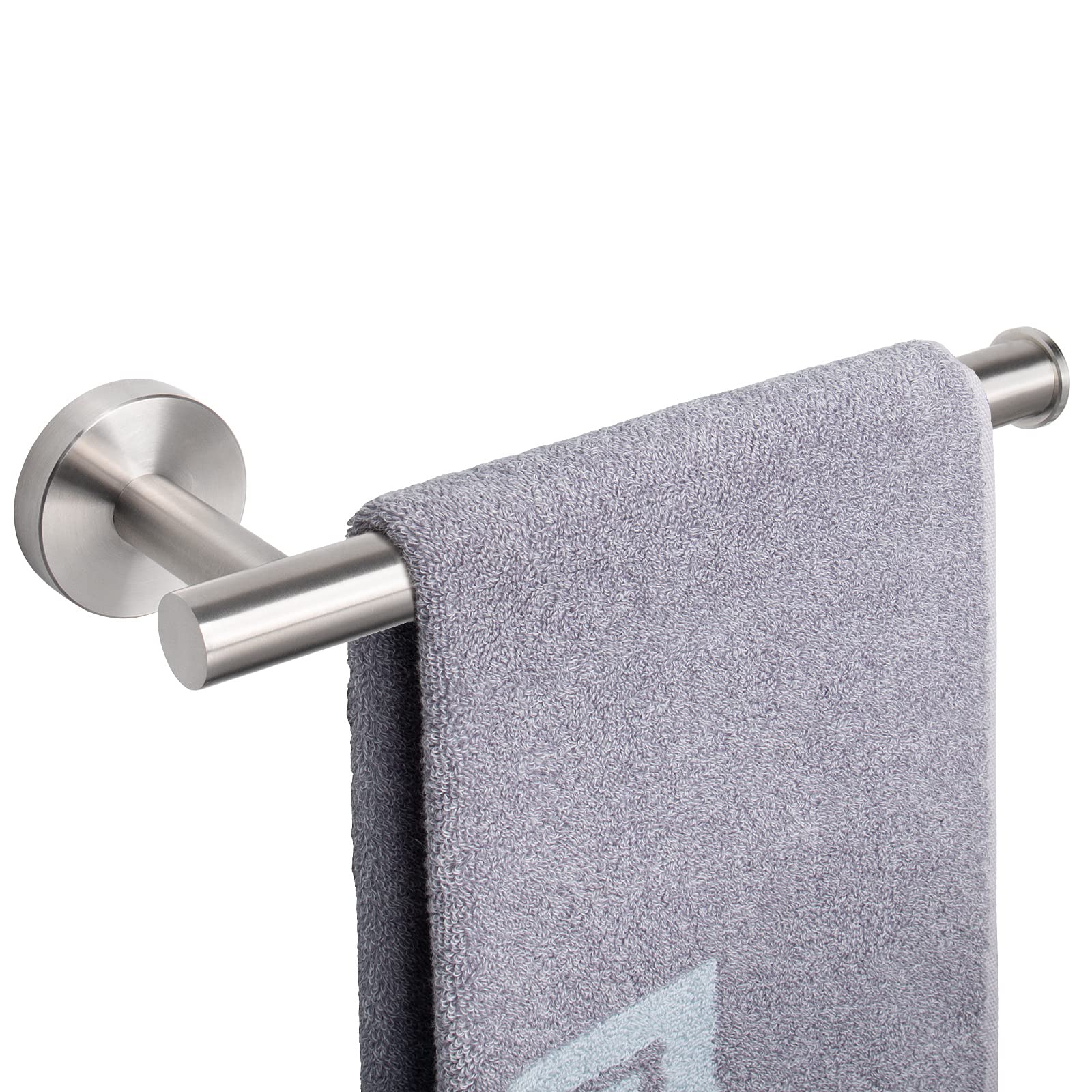 NearMoon 9 Inch Stainless Steel Towel Ring Holder - Brushed Nickel Wall Mounted Bathroom Towel Rack, Rustproof Thickened Design for Kitchen & Bathroom Decor, Contemporary Style Bath Accessories (1 Pack) - Perfect for Guest Bathrooms, Spa Retreats & Modern Home Decor