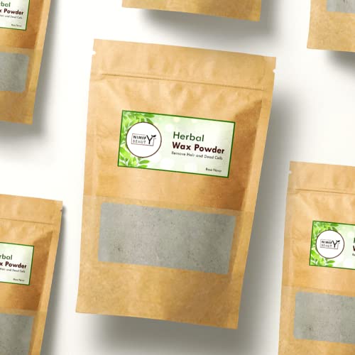 Nimify Beauty Herbal Wax Powder for Hair Removal - Smooth Skin Waxing Kit for Women | At-Home Hair Removal for Legs, Bikini & Underarms