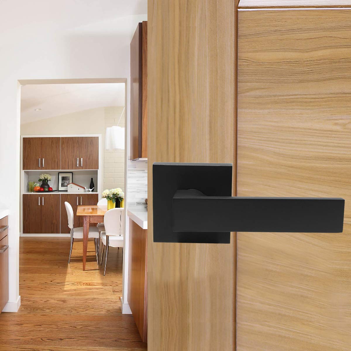 Probrico Heavy Duty Half Dummy Lever - Matte Black Non-Turning Interior Inactive Door Handle for Closet & Pantry (Left/Right Handed) - Perfect for Bedrooms, Bathrooms & Storage Rooms