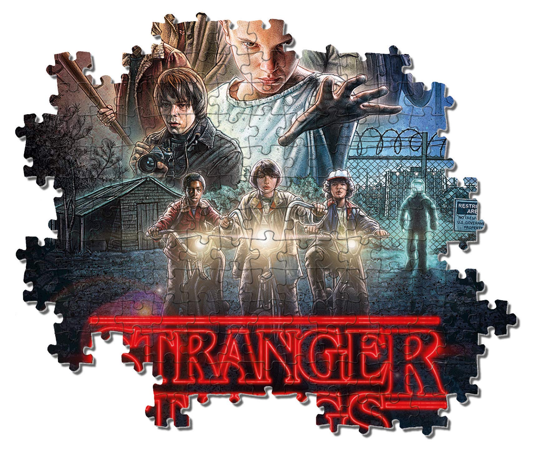 Clementoni Stranger Things 1000 Piece Jigsaw Puzzle - Netflix Inspired Adult Puzzle - Made in Italy - Perfect for Home Decor, Gifts & Relaxation