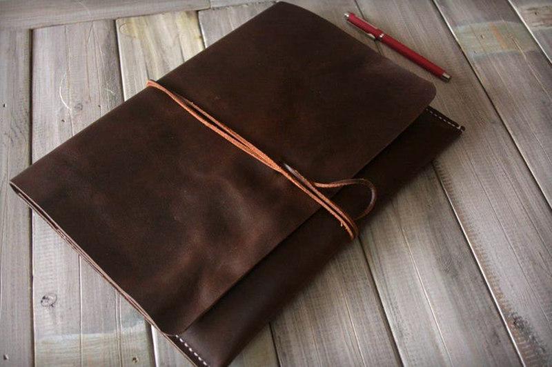 Custom Leather Laptop Sleeve for Microsoft Surface Pro - Premium Protective Case for Work, Travel & School (6/7/8/X Models) - Perfect Business & College Accessory