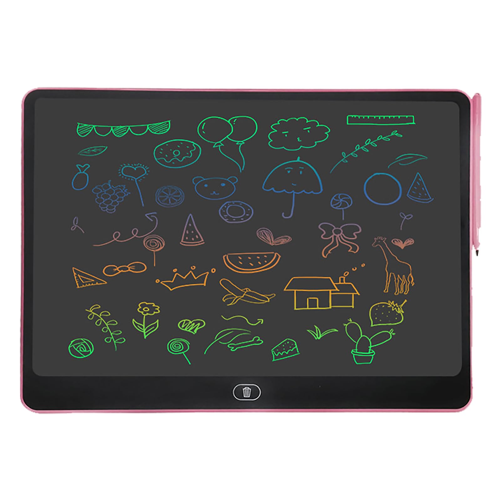 16 Inch LCD Writing Tablet for Kids - Portable Digital Drawing Board, Reusable & Erasable - Perfect for Travel, School, and Home Use