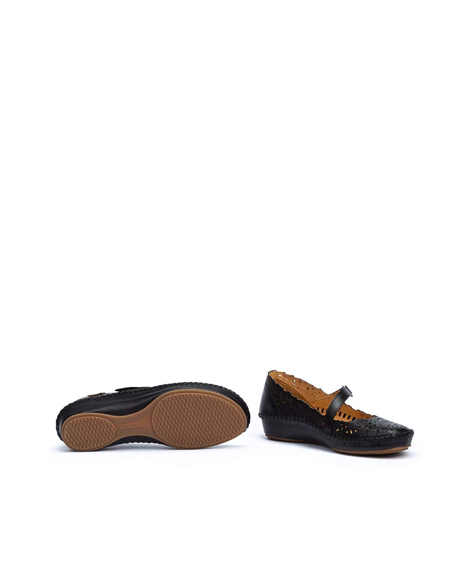 PIKOLINOS Women's Leather Ballerina Flats - Comfortable P. Vallarta Style Ballet Shoes for Work, Travel & Casual Wear