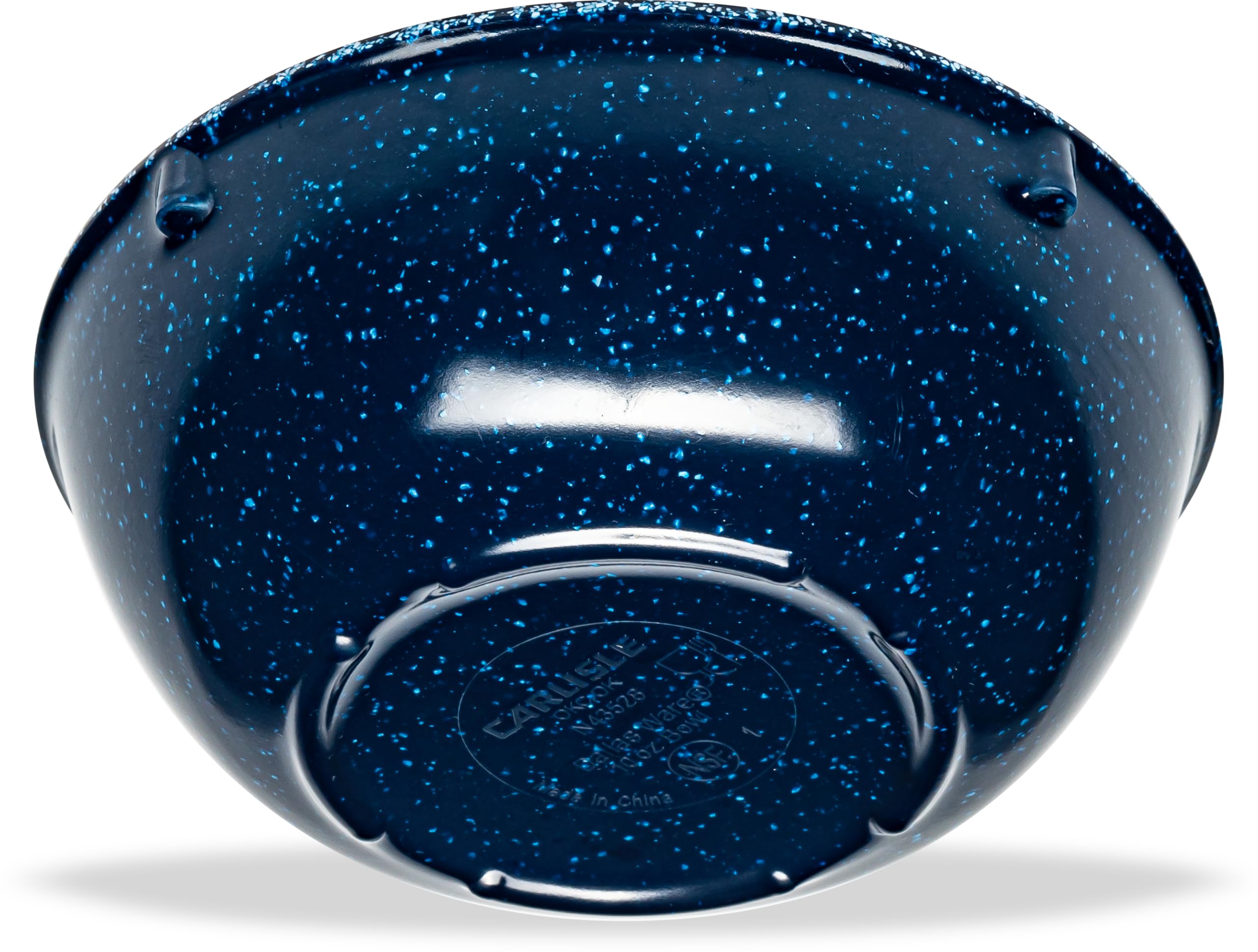 Dallas Ware Reusable Plastic Bowl - 10 oz Melamine Dishware for Buffets, Restaurants & Home Use - Durable & Lightweight - Café Blue (Pack of 48) - Perfect for Catering, Parties & Everyday Dining