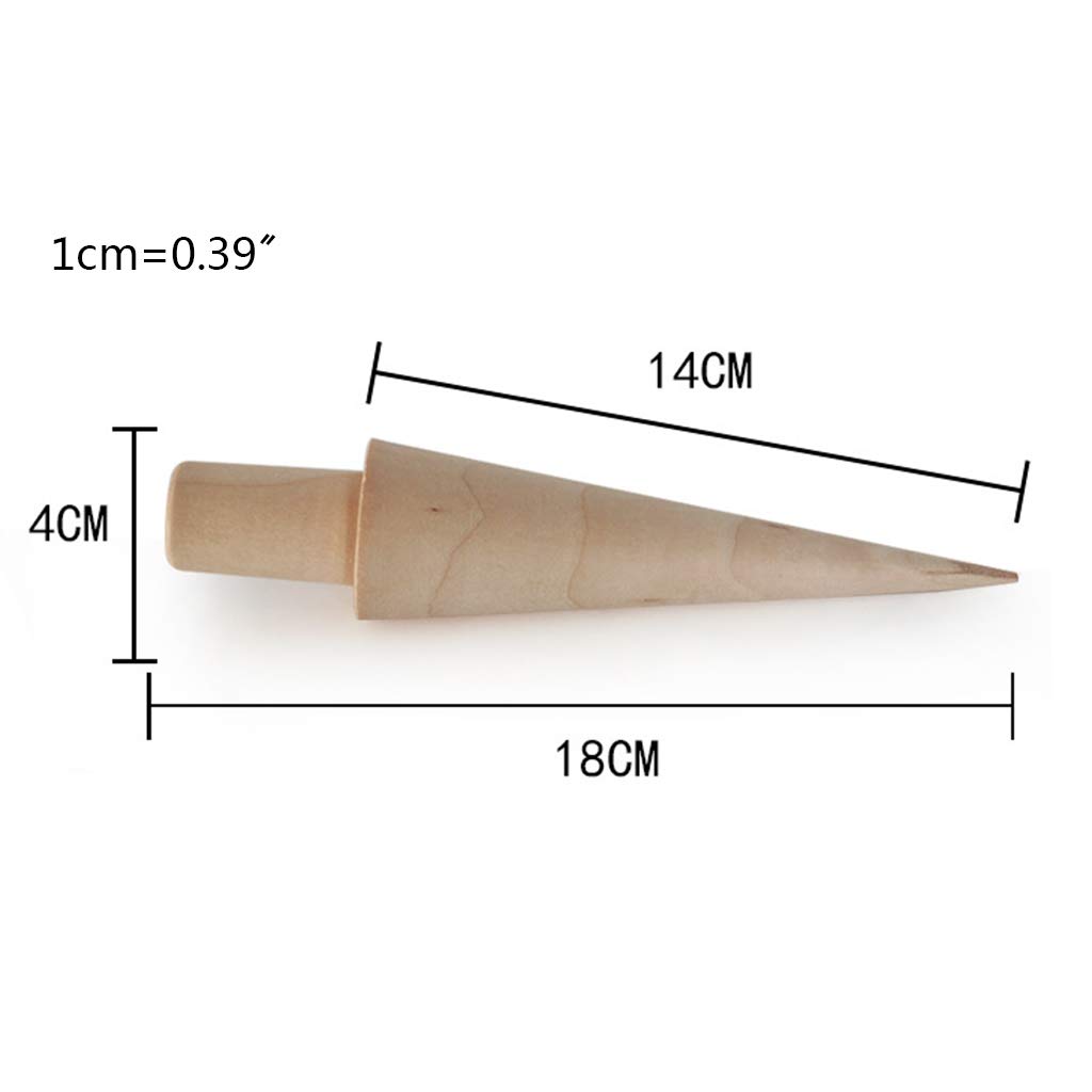 Wooden Ice Cream Cone Mold - DIY Baking Tool for Egg Rolls, Omelets, Waffles & Pastry | Perfect for Homemade Ice Cream Cones, Desserts & Breakfast Creations