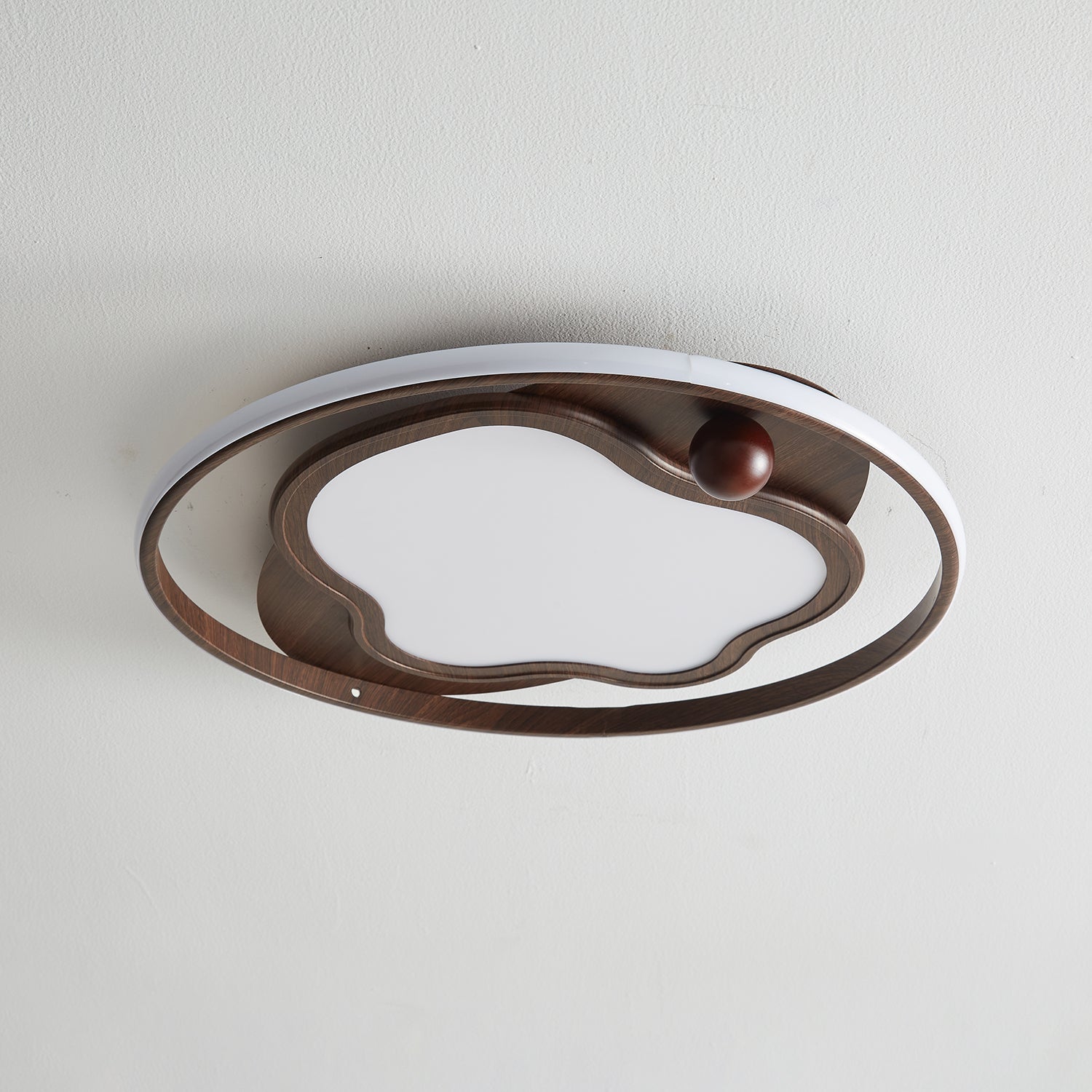 Cloudcrest Modern Ceiling Light Fixture - Energy Efficient LED Flush Mount for Bedroom, Living Room & Kitchen - Dimmable Bright Lighting for Home & Office