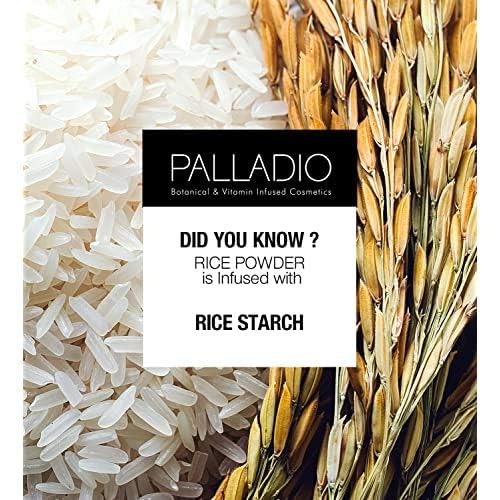 Palladio Translucent Rice Powder - Oil-Absorbing Loose Setting Powder for Smooth, Flawless Finish & Long-Lasting Makeup | Perfect for Daily Wear, Photo Shoots & Touch-Ups