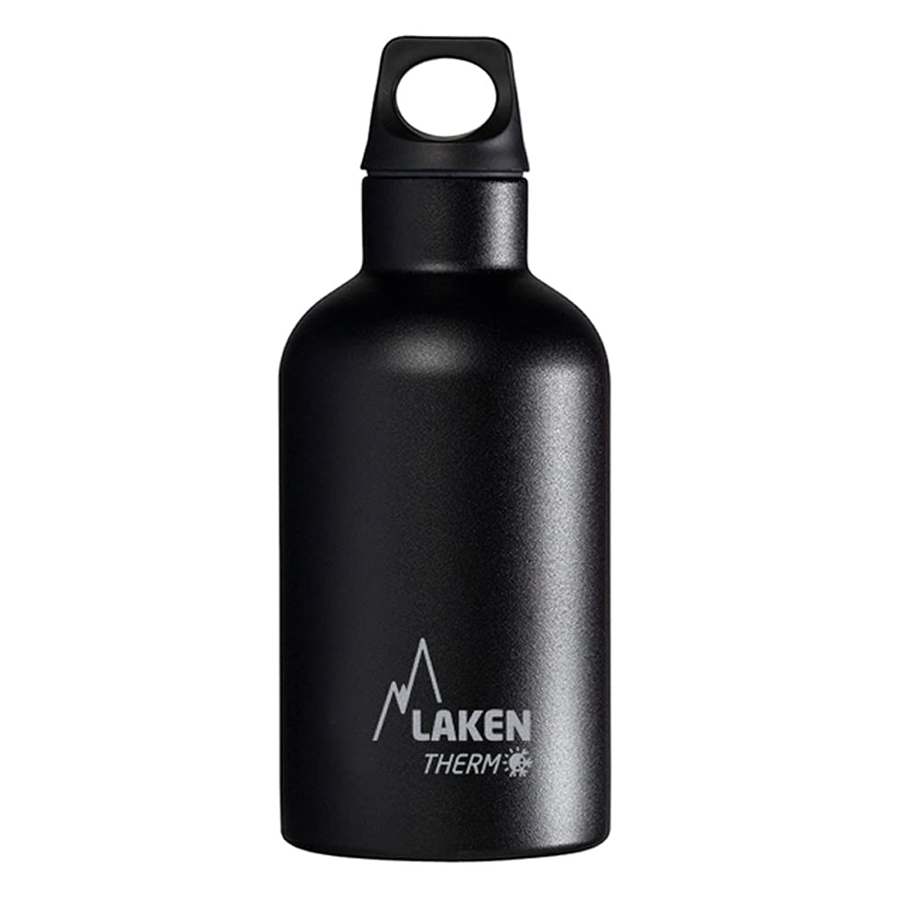 Laken Thermo Futura Vacuum Insulated Stainless Steel Water Bottle - 12oz to 25oz Narrow Mouth for Hiking, Camping & Outdoor Adventures | BPA-Free, Leak-Proof, Keeps Drinks Hot/Cold for 24 Hours