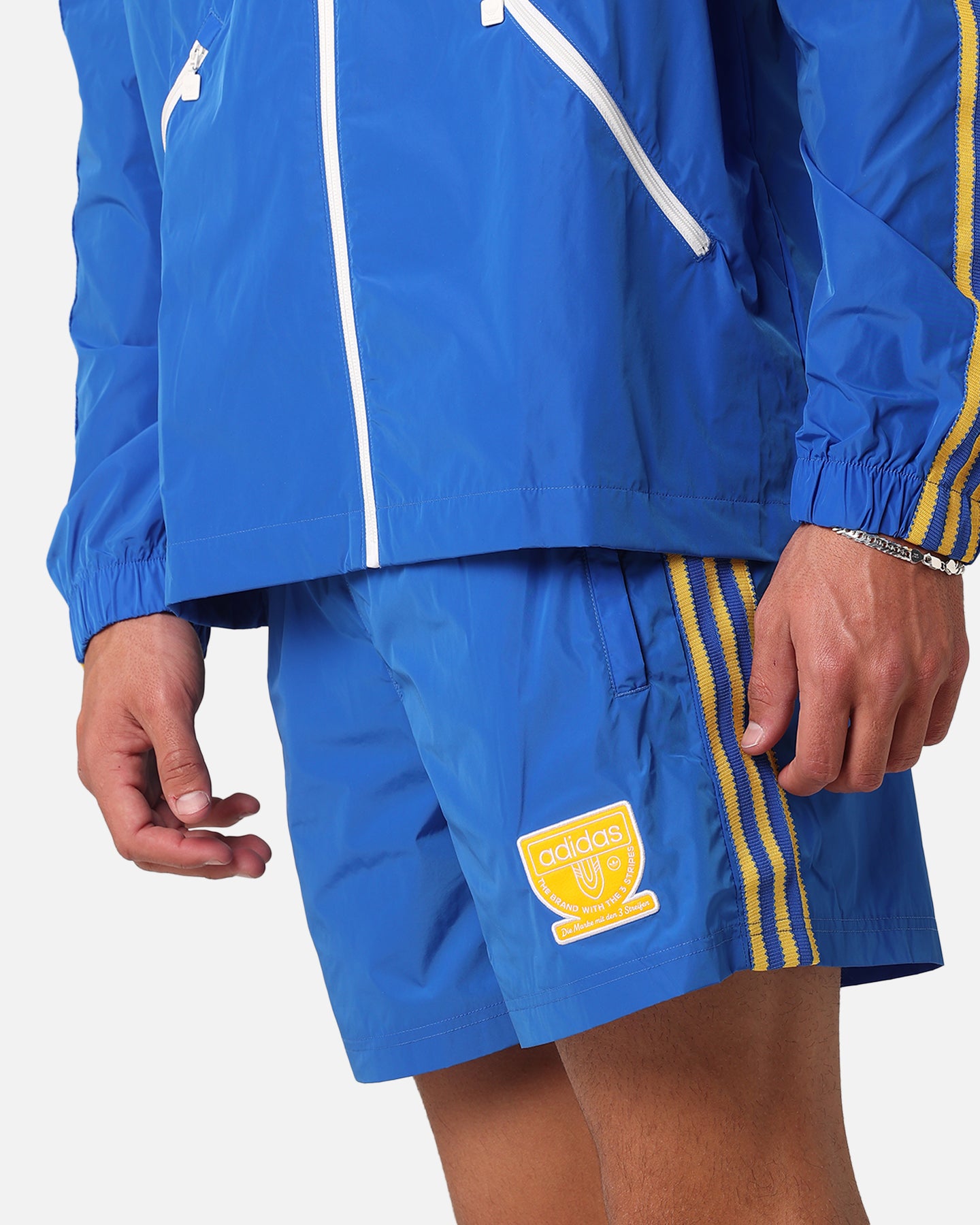Adidas Men's Graphic Sprinter Running Shorts - Blue Athletic Shorts for Gym, Jogging & Casual Wear
