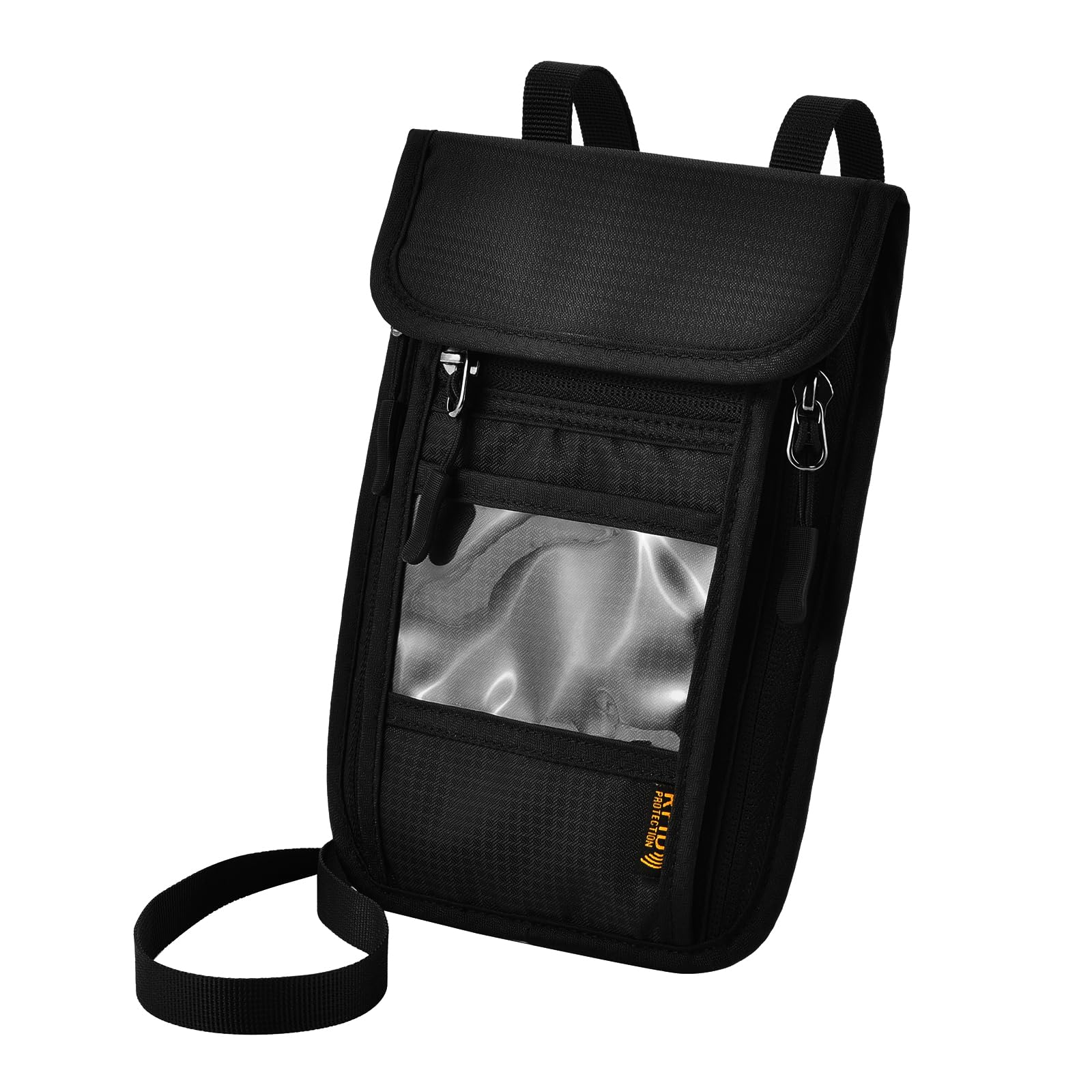 Anti-Theft Travel Passport Holder with Lanyard - RFID Blocking Neck Wallet for Passport, Credit Cards & Documents - Family Travel Essentials for Airports, Vacations & International Trips