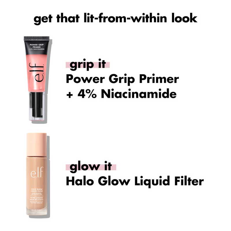 e.l.f. Power Grip Primer with Niacinamide - Hydrating & Pore Minimizing Face Primer for Makeup Longevity | Perfect for Daily Use & Special Occasions