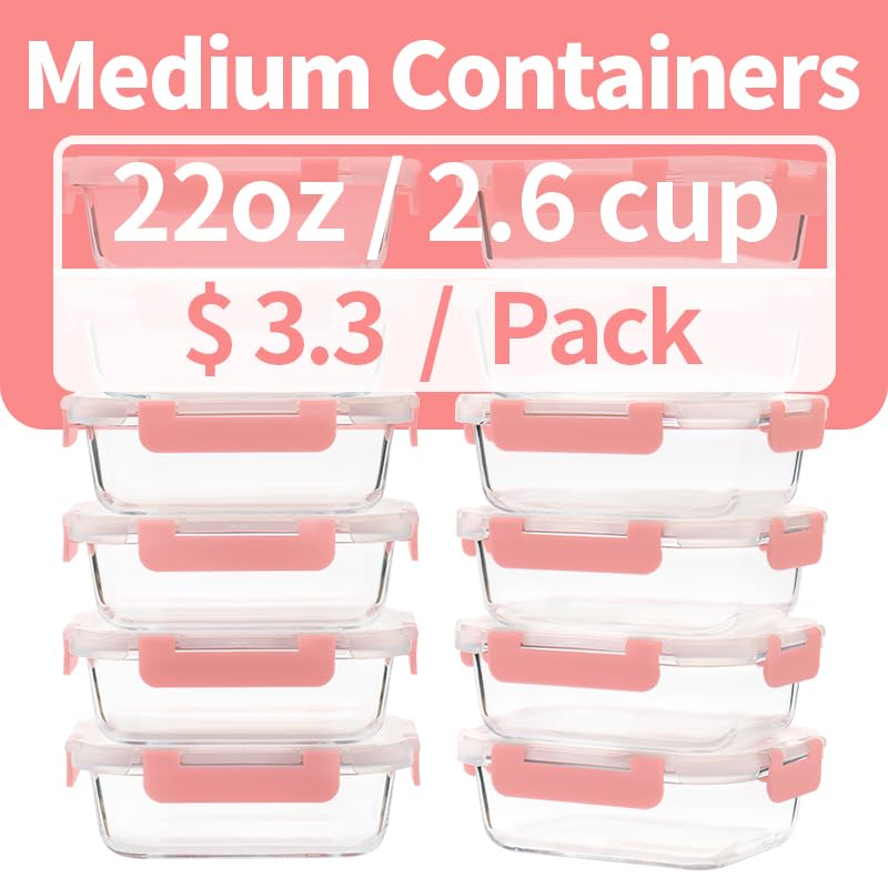 12 Pack(Same Size,22oz/2.75cup)-Pink Set