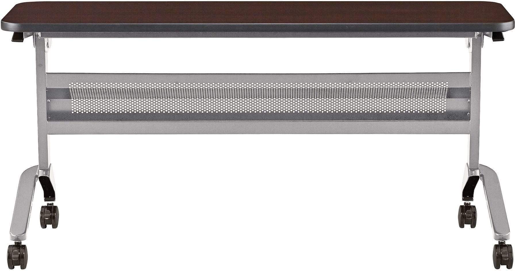 Safco Flip N Go 18 x 60 Inch Rectangular Training Table - Portable Folding Conference Table for Office, Classroom & Meetings [LF1860T] - Perfect for Training Sessions, Workshops & Collaborative Workspaces