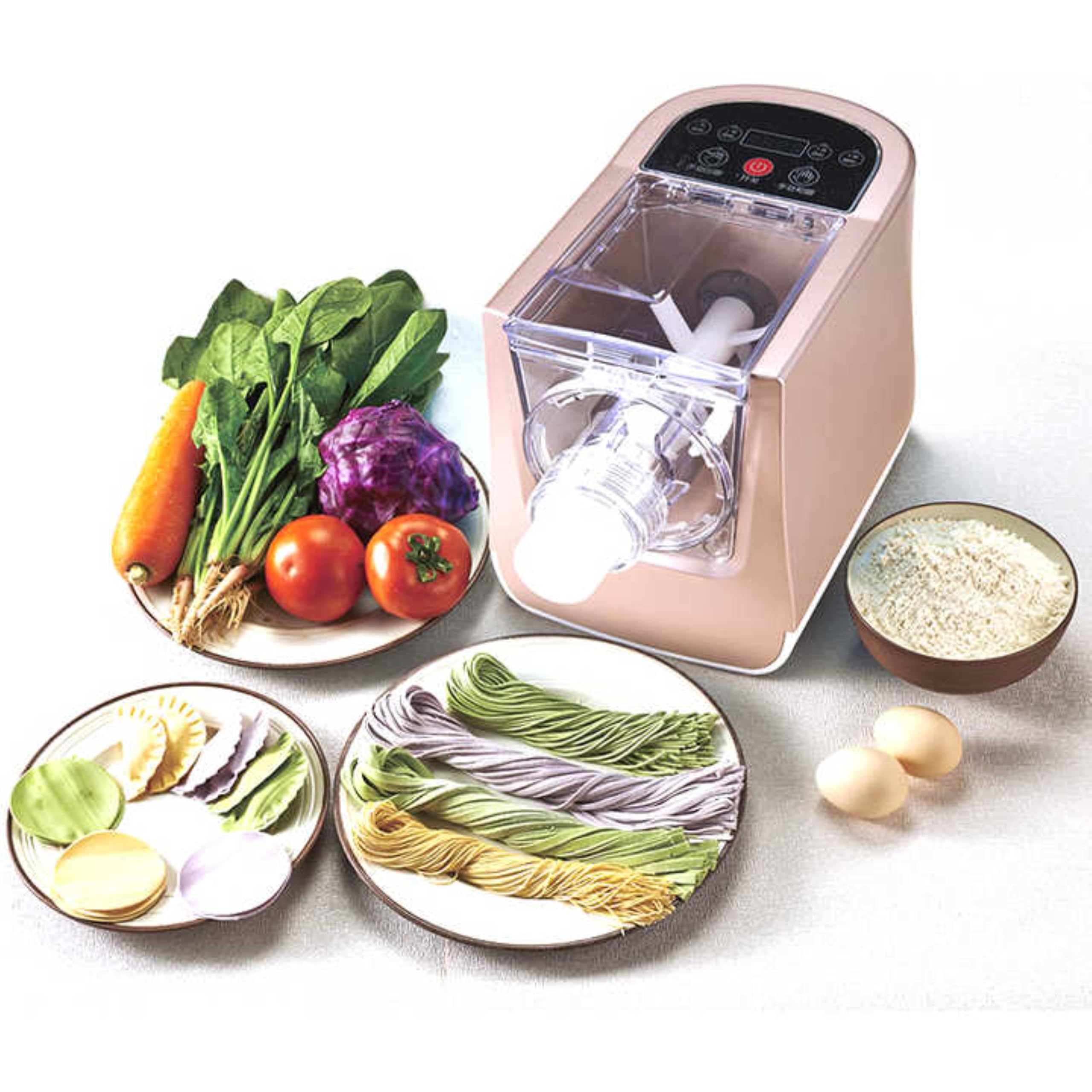 Automatic Pasta Maker Machine 300W - Electric Pasta Noodle Maker for Homemade Spaghetti, Fettuccine, Lasagna, Ravioli, Penne & Dumpling Wrappers - Easy Control Panel - Perfect for Italian Cuisine, Family Dinners & Restaurant-Style Meals