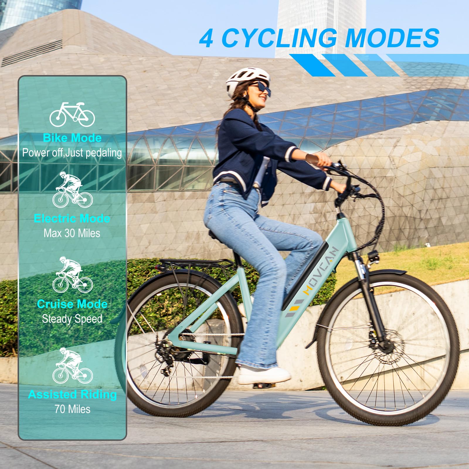 V80 1000W Electric Bike for Adults - 28MPH 48V 13Ah Removable Battery E-Bike - 26